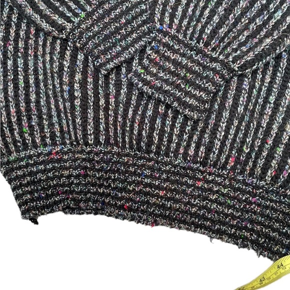 Northwest territory wool blend long sleeve black crewneck knit sweater unisex - Picture 3 of 8